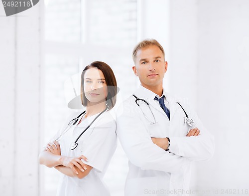 Image of two doctors with stethoscopes