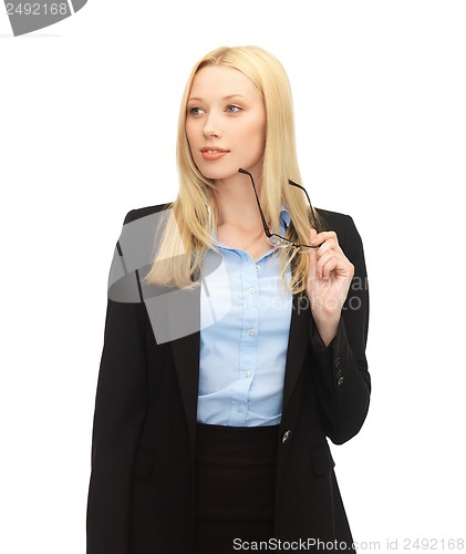 Image of smiling woman with eyeglasses