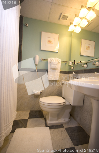 Image of luxury hotel bathroom