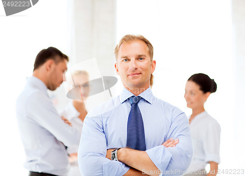 Image of businessman in office