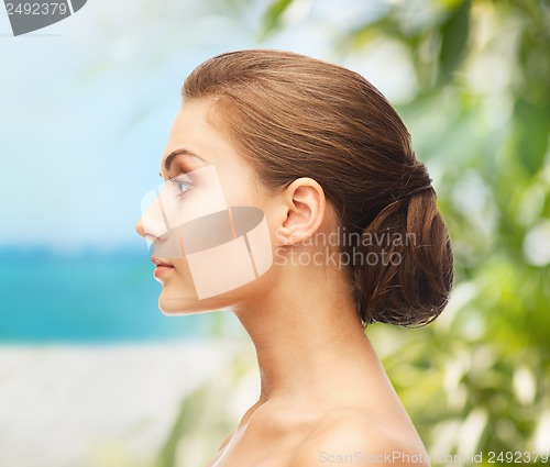 Image of face of beautiful woman