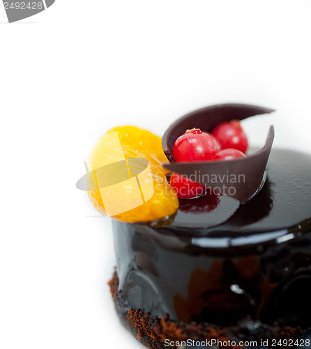 Image of chocolate and fruit cake