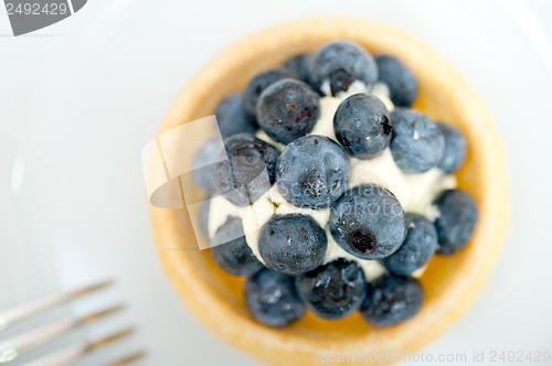 Image of blueberry cream cupcake