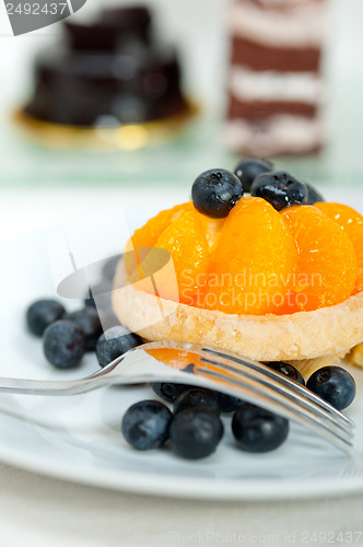 Image of blueberry cream cupcake