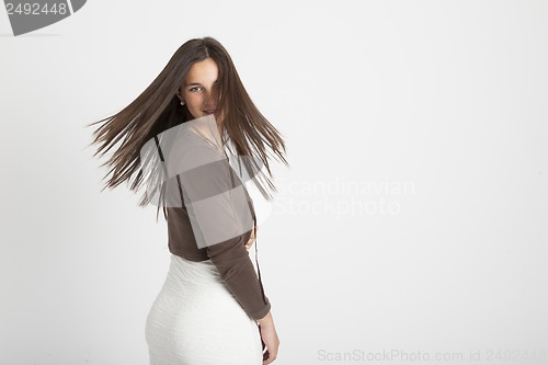Image of real young cute woman