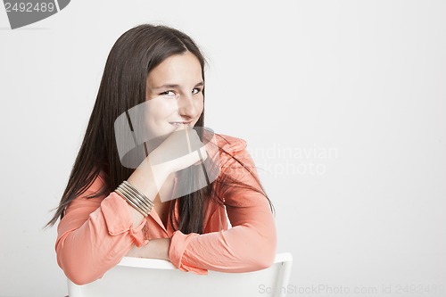 Image of real young cute woman