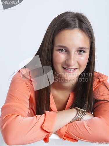 Image of real young cute woman