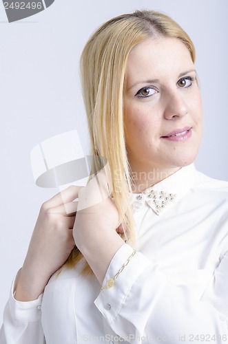 Image of real young cute woman
