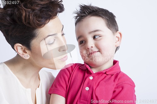 Image of Mother and son