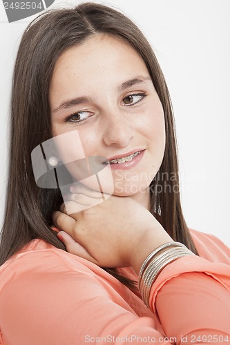 Image of real young cute woman