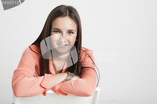 Image of real young cute woman