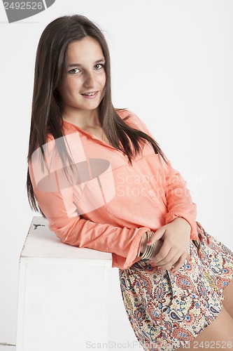 Image of real young cute woman