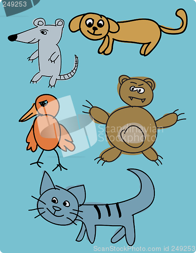 Image of Hand draw animals