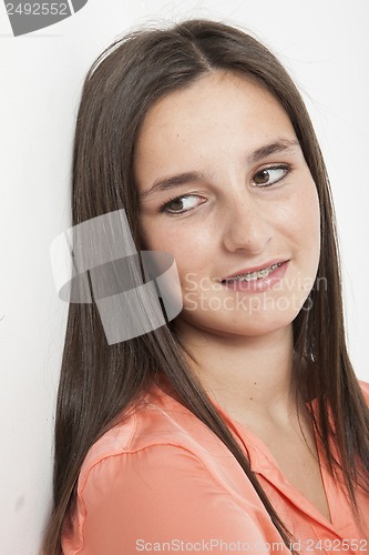 Image of real young cute woman