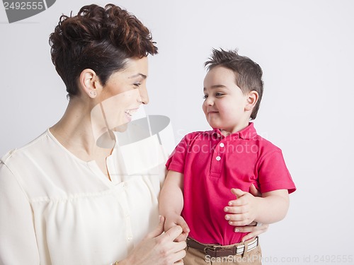 Image of Mother and son