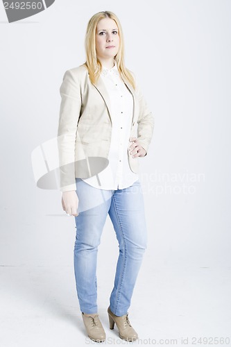 Image of real young cute woman