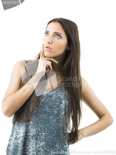 Image of thinking woman