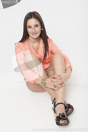 Image of real young cute woman