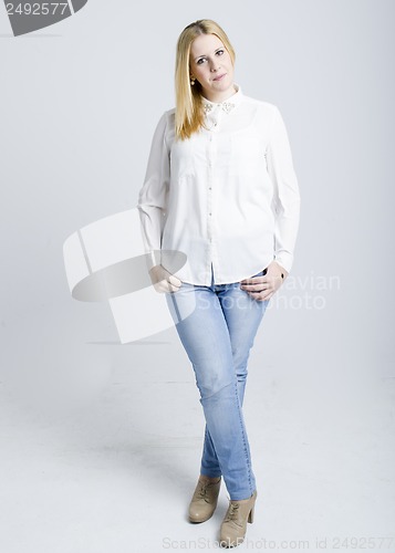 Image of real young cute woman