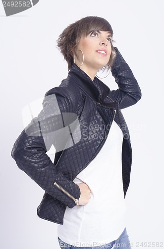 Image of real young cute woman