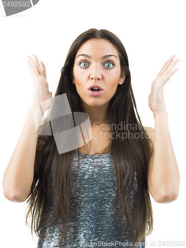 Image of surprised woman