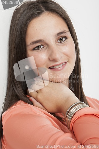 Image of real young cute woman