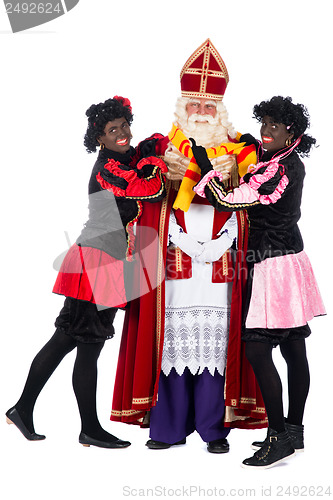 Image of Sinterklaas having a cold