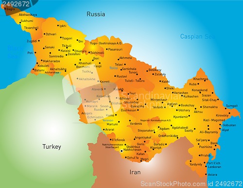 Image of Caspian region countries