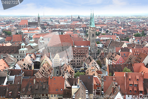 Image of View over Nuremberg old town, Germany