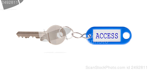 Image of Key with Access label isolated 