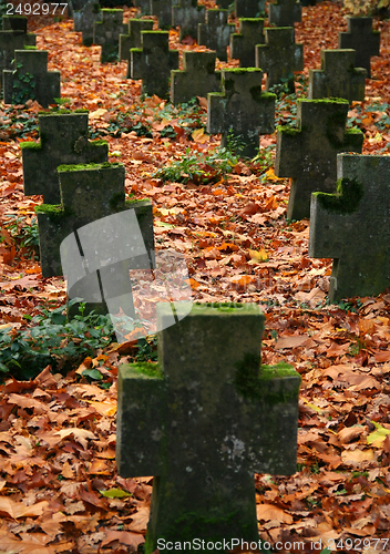 Image of autumn graveyard