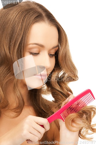 Image of woman with brush