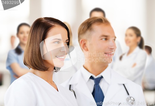 Image of two doctors with stethoscopes