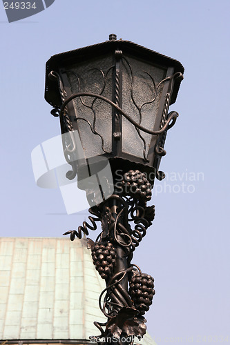 Image of Vintage steel street lamp