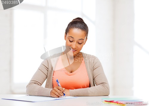 Image of international student studying in college