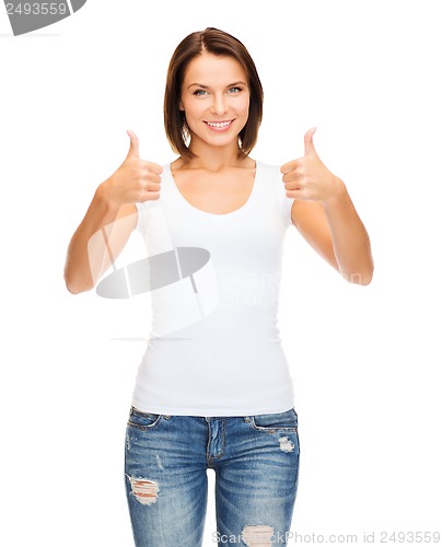 Image of woman showing thumbs up