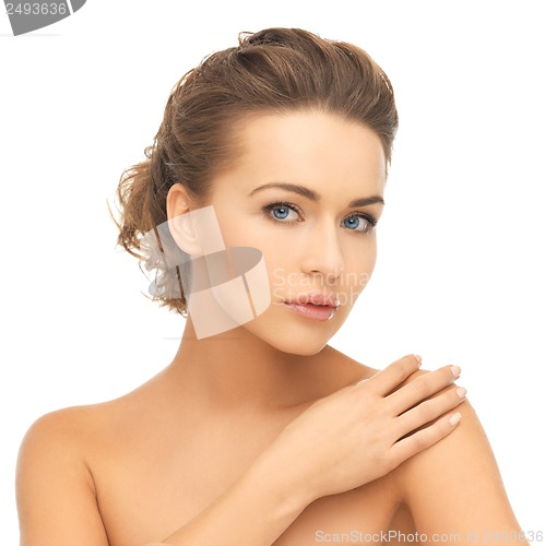 Image of beautiful woman with long hair
