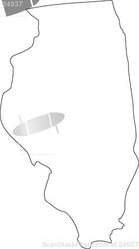 Image of Illinois Vector