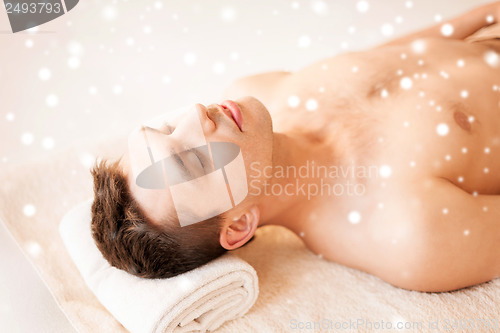 Image of man in spa salon
