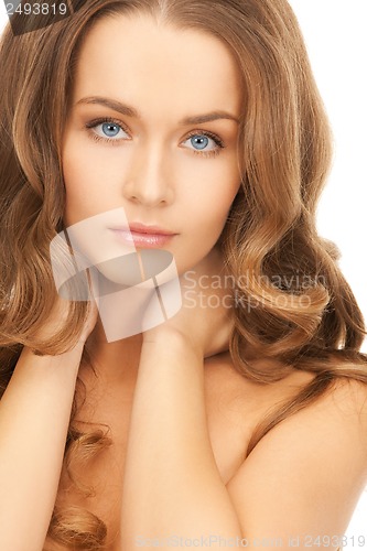 Image of beautiful woman with long hair