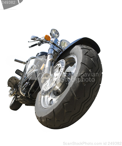 Image of isolated motorcycle