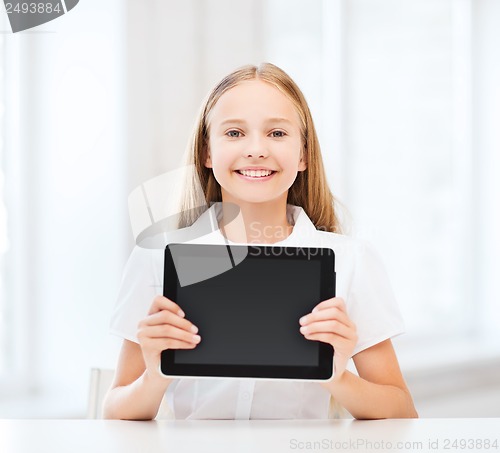 Image of girl with tablet pc at school