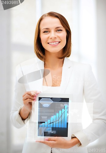 Image of businesswoman with tablet pc