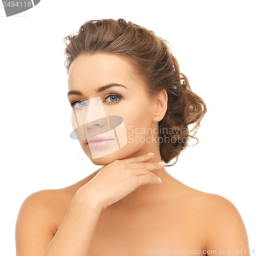Image of beautiful woman with long hair