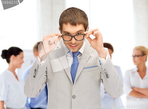 Image of businessman in office