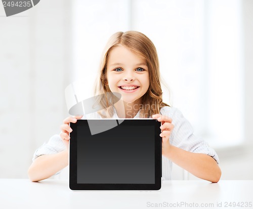 Image of girl with tablet pc at school