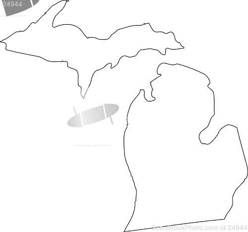 Image of Michigan Vector