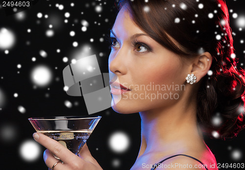 Image of woman with cocktail