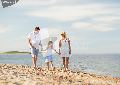 Image of happy family at the seaside