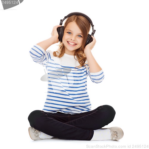 Image of child with headphones